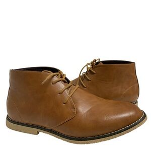 London Fog Broadstreet Chukka Ankle Lace Up Tan Brown Boots Men’s Sz 10M Career